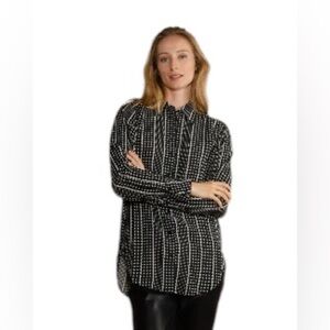 Laurence Bras Button Down Shirt Blouse‎ Size 38